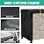 600D Oxford Firewood Rack Cover, Fabric Heavy-duty Waterproof Wood Rack Cover for Firewood,Weather Protection PVC Coating for Outdoor indoor,Gray,4FT