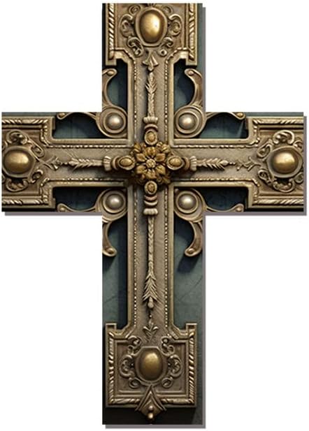 Miniatura 10 de Cruz de pared religiosa, decoración de pared cristiana, decoración de pared de cruces