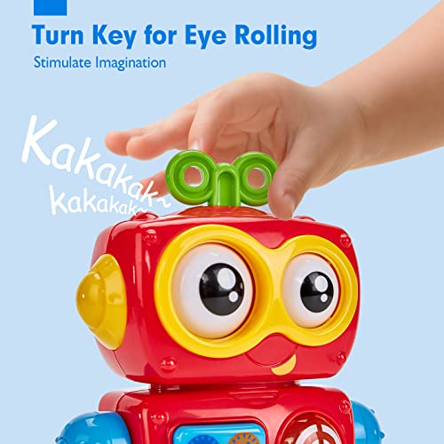 Baby Spielzeug 1 Jahr Activity Roboter Montessori Spielzeug Baby ab 9 12 18 Monate Musikalische Licht Klang Babyspielzeug für Kleinkinder Junge Mädchen Geschenk