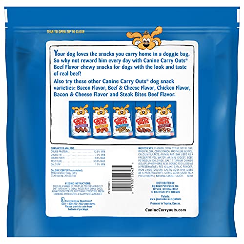 Canine Carry Outs Beef Flavor Dog Treats, 47 Ounce Bag Madcity Pets