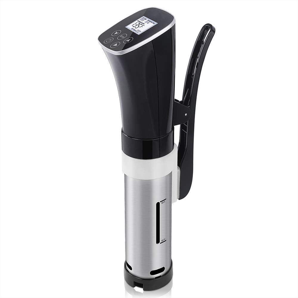 Sous Vide Cooker,Immersion Circulator - Precise Thermostat Within 0.1° - Touch Sensor Digital Control - Stainless Steel Cap in Super Quite Control System,1000 Watts