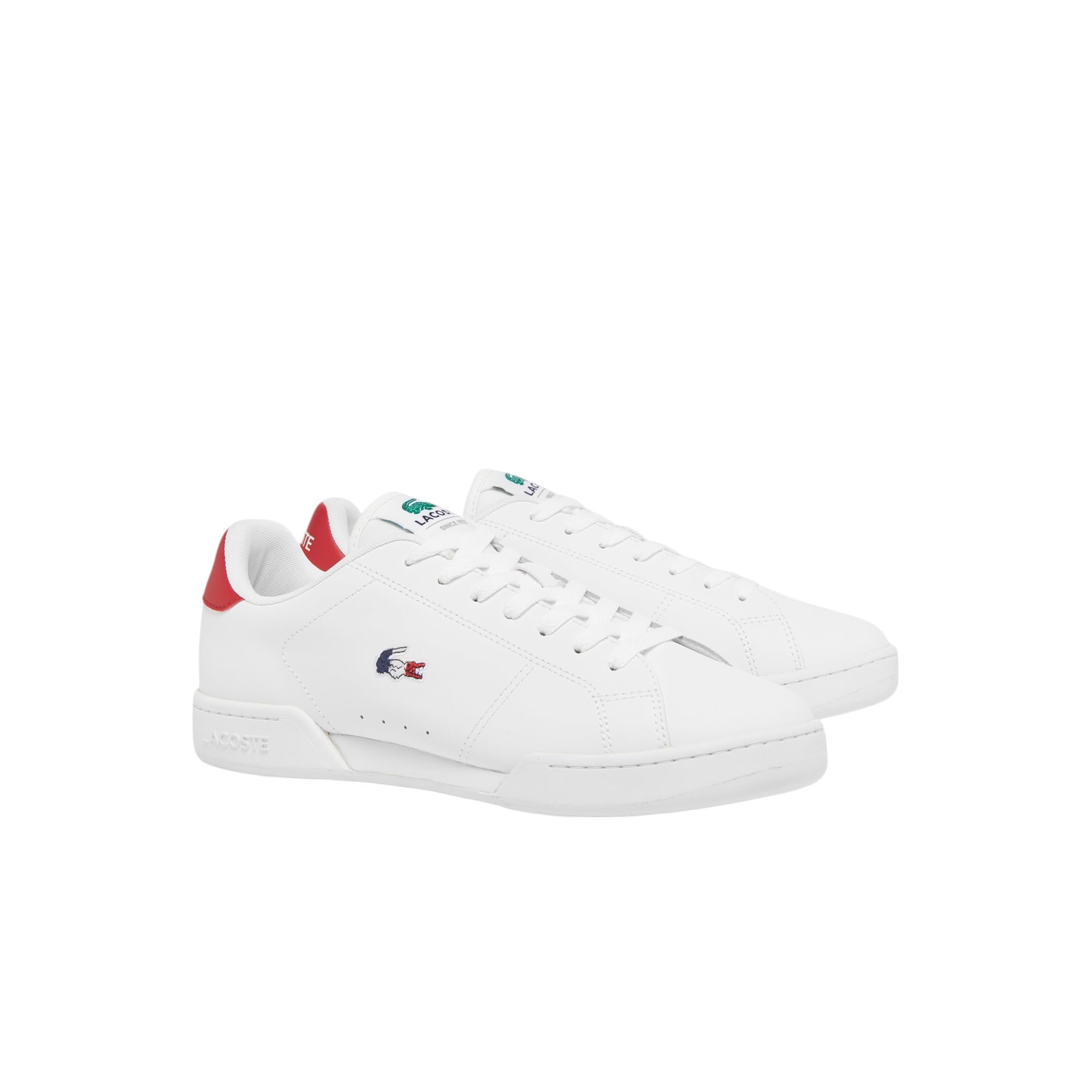 

                                                    Lacoste Men's Carnaby Cup Sneaker, White & Navy Re