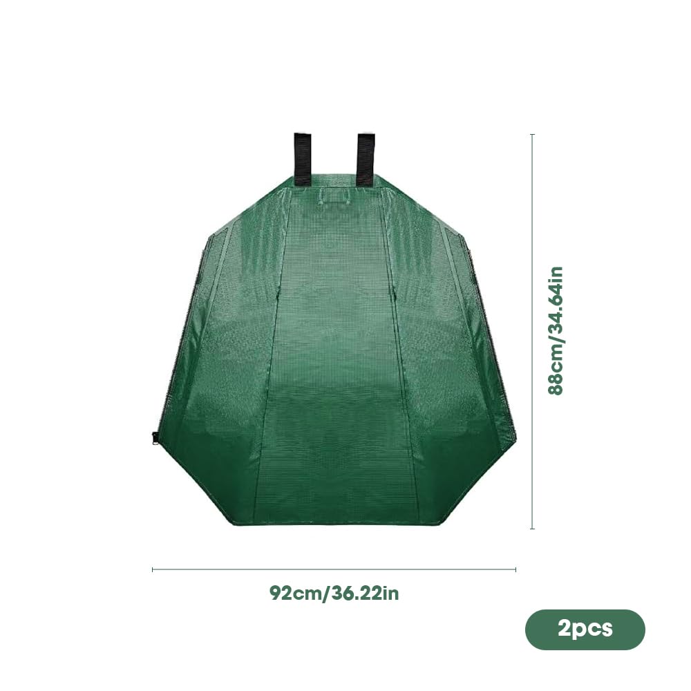 mizikuu 2 Stück Baumbewässerungssack, 75L Wassersack Bewässerungssäcke Bewässerungsbeutel für Bäume Langzeit Bewässerungssystem Baumbeutel für Kleine und große Bäume Jungbäume und Sträucher