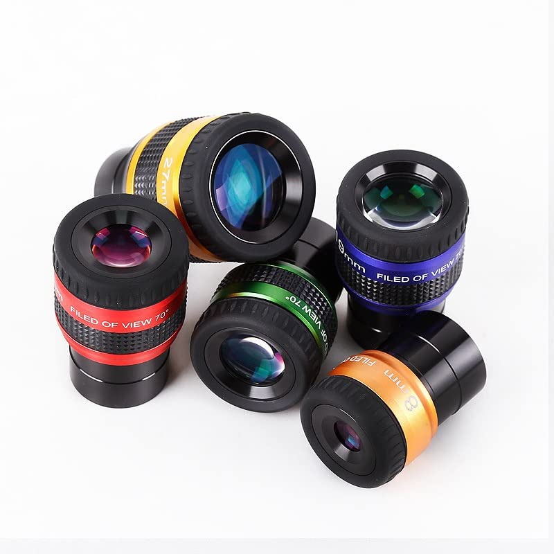 Ocular de 1,25 pulgadas acromático con gran angular de 70 grados para telescopios 3
