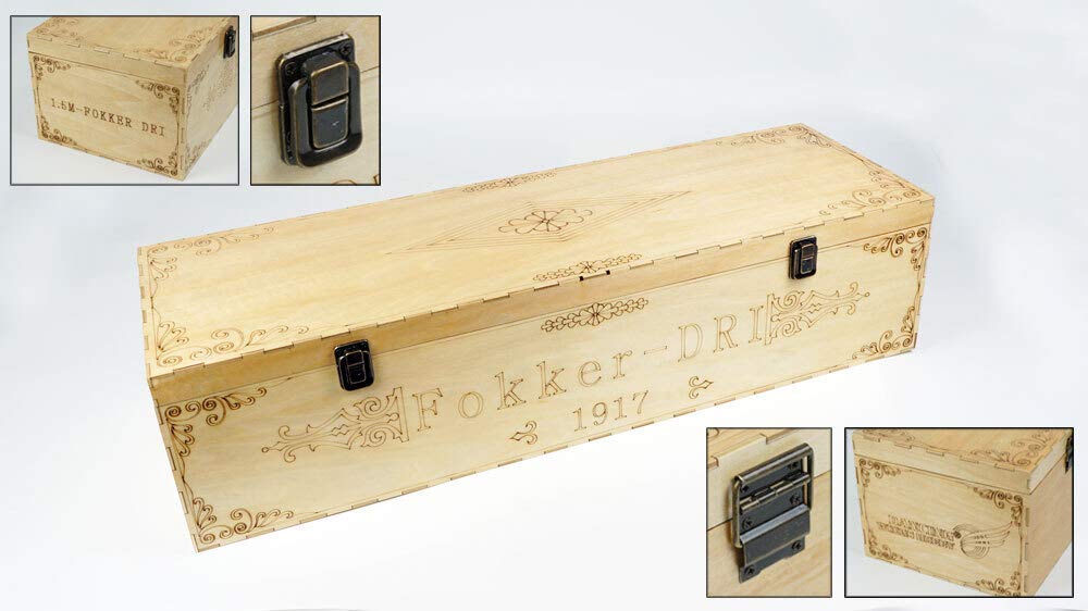 Torcster 212345 Fokker DR1 1540mm Holzbaukasten, Modellflugzeug für RC Bausatz DIY, gelaserte Balsa Sperrholz Holz Bauteile Holzmodell Flugzeug