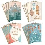 Hallmark Eid al-Fitr or Eid Al-Adha Cards Assortment, Joys of Eid (16 Cards with Envelopes) (5EIR1002)