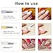 8 PCS Silicone Nail Art Acrylic Pen Brushes Rhinestone Nail Polish Carving Pen Dual Tipped Rubber Tip Nail Brushes for Design Nail Foil Carving Drawing and 3D Effect Shaping Drawing Dotting Tools
