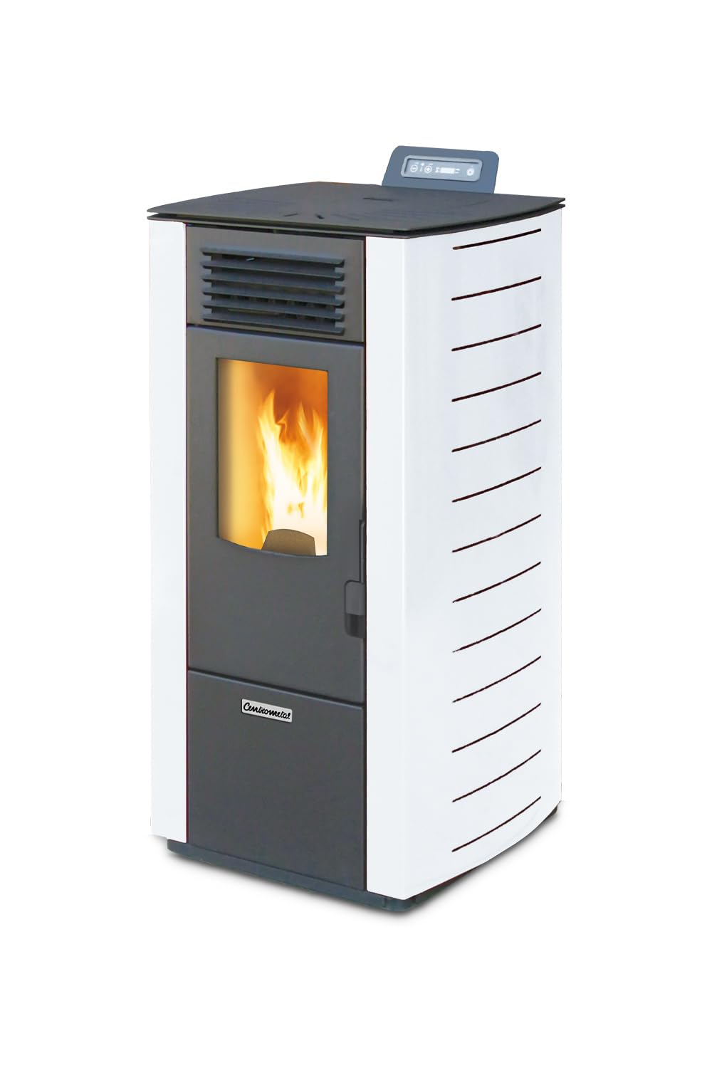 Stufa a pellet 10 kw ventilata AMG Z10 bianco