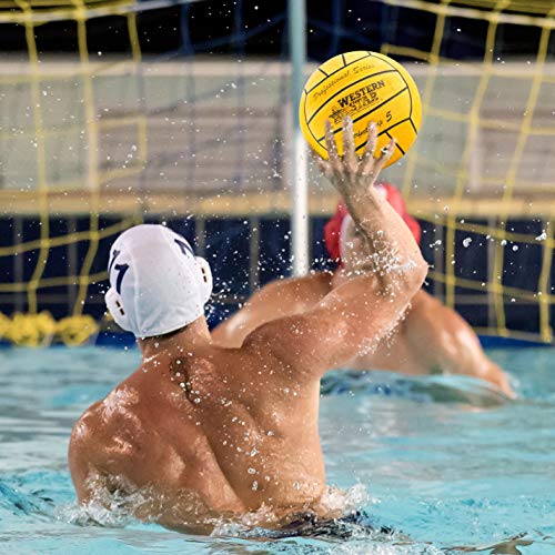Western Star Perfect Grip Water Polo Match Game Ball (Yellow, Size 4)