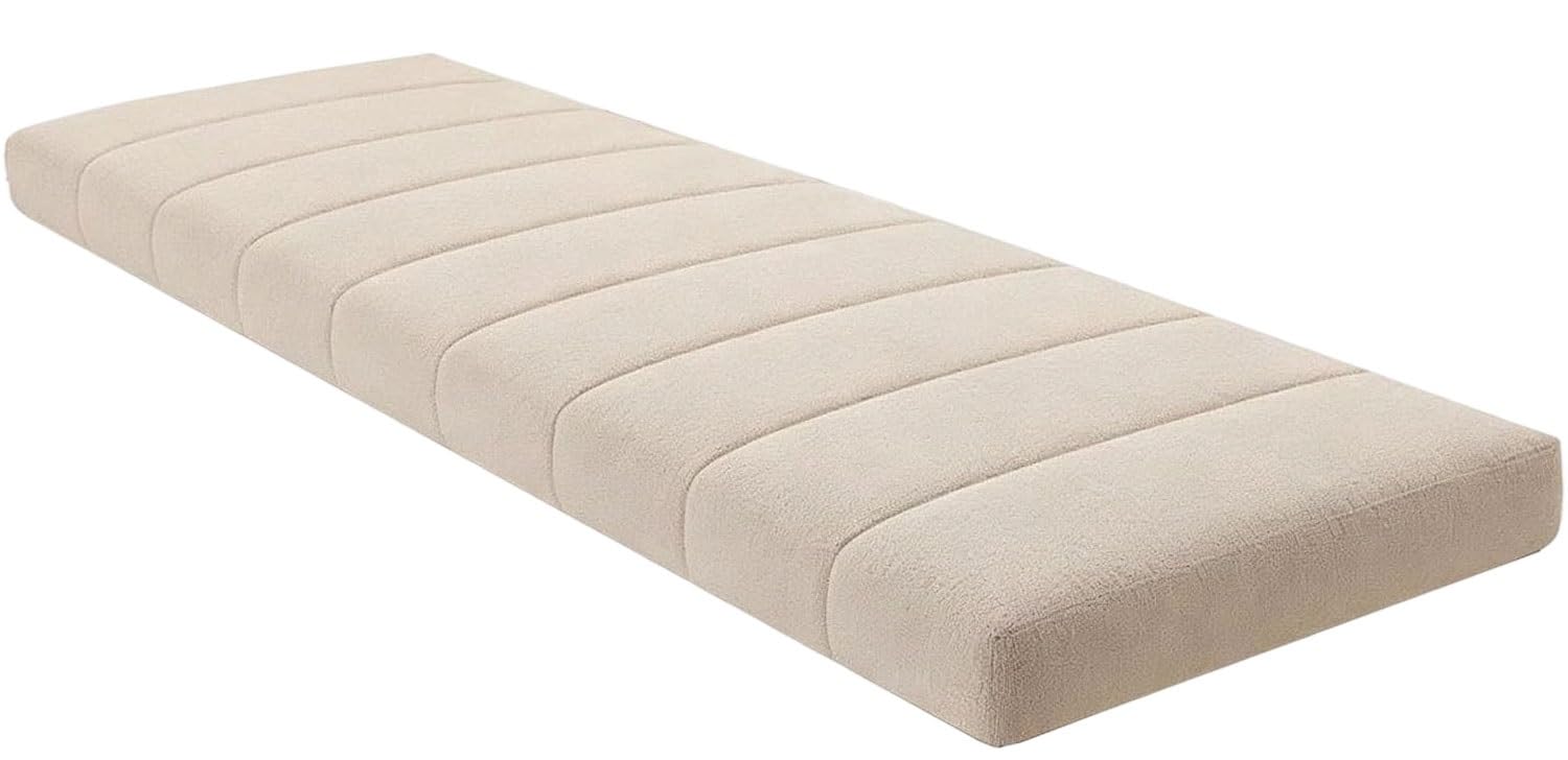 SDNAM Indoor/Outdoor Bench Cushion – 4.5 cm / 1.8 in thick – Non-Slip Seat Pad for Bay Windows, Garden Patio, Long Chairs, Swings & Porch Furniture(3@,40x40cm/16x16in)