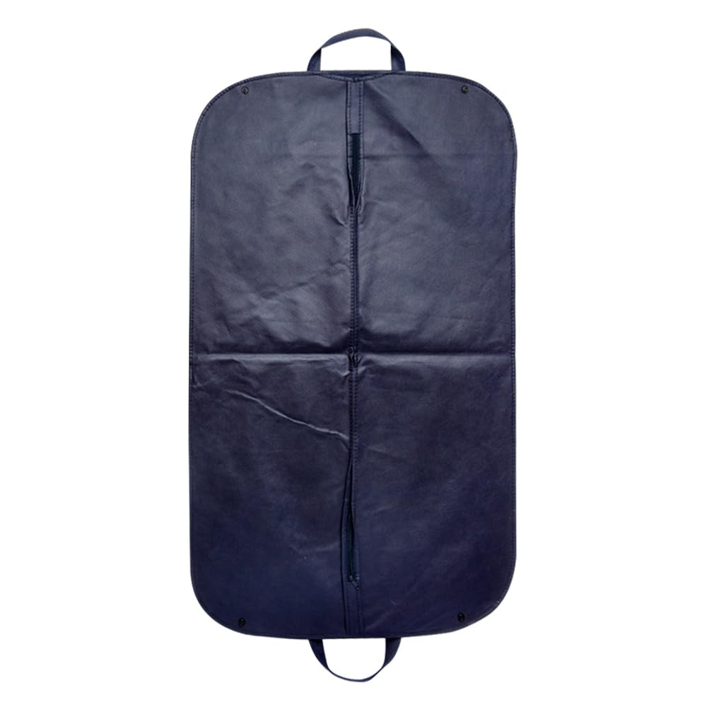 Finding Case Blue Zip Up Hanging Suit Dress Coat Garment Bag Clothes Cover Dustproof Storage Suit Carrier Protector Bags, (Blue)