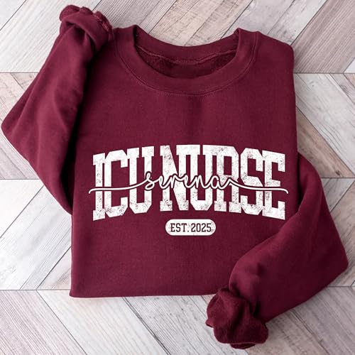 Personalized Nurse and Healthcare Professional Sweatshirt, Custom Workwear Gift for Registered Nurse4