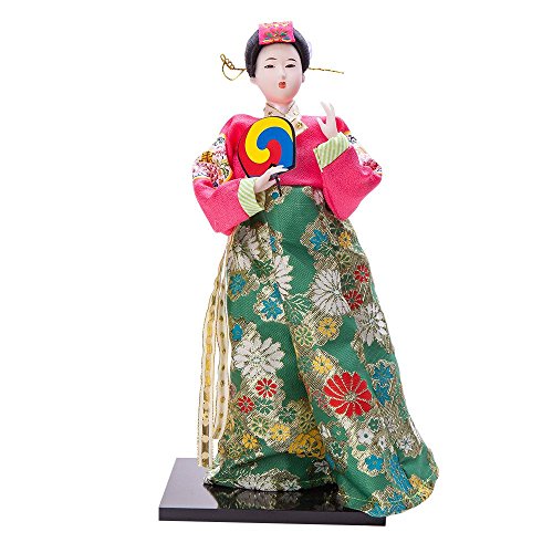 Thy Collectibles DOL7509-D1 13.4 Inch Korean Beauty Oriental Doll In Colorful Brocade Costume Dol7509-D1 cover