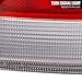 4 DOOR - RED AND CLEAR TAIL LIGHTS Made for and Compatible with 96-98 HONDA CIVIC