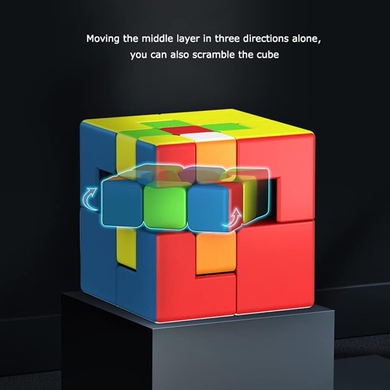 Image of HAWKISTER all ages Moyu Meilong Puppet Speed Cube II Stickerless Magic Cube Puzzle