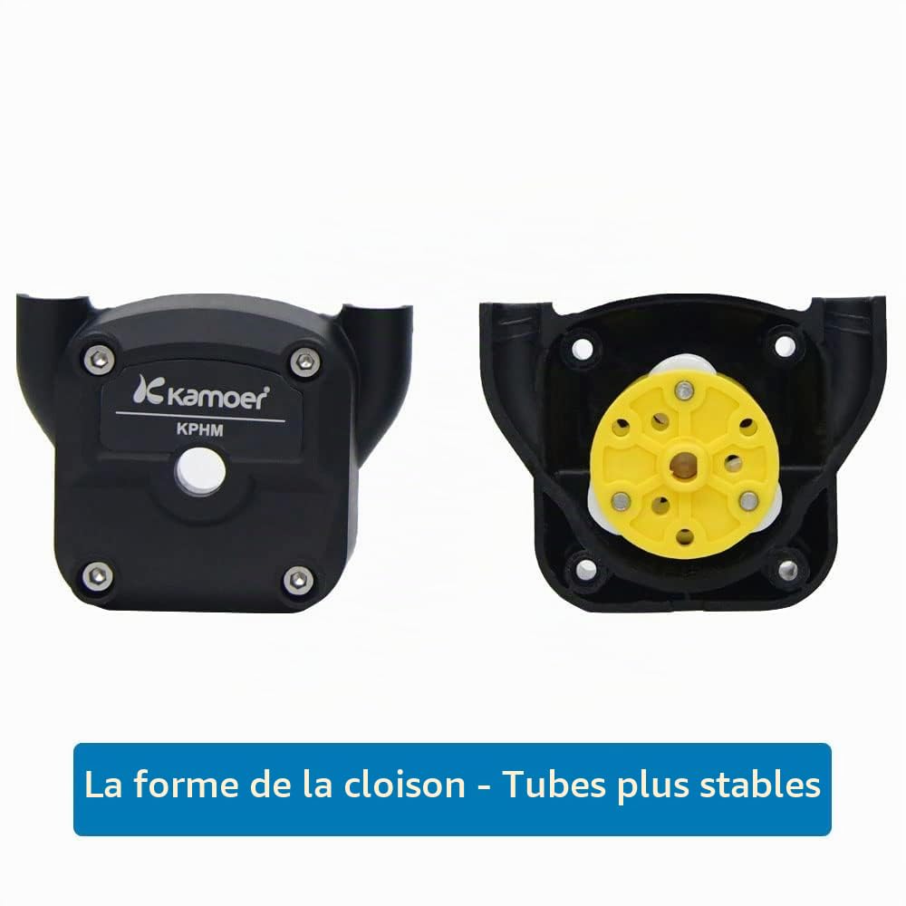 Kamoer KPHM400 Pompe péristaltique moteur cc brossé 12V, 400 ml/min | Moteur à balais 12 V pompe doseuse de liquide de laboratoire