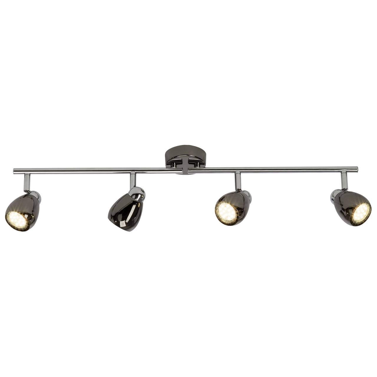 BRILLIANT lamp Milano LED spot rondel 3-lichts chroom/zwart
