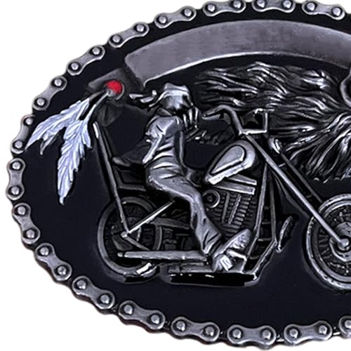 Hebilla de vaquero vintage con diseño de lobo para cinturón de trabajo 6