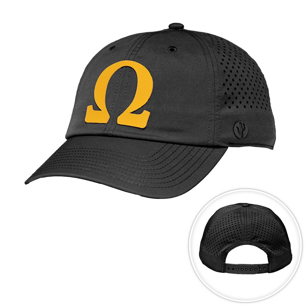 Desert Cactus Omega Psi Phi Snapback Hat – BreezePro Performance Baseball Cap with Adjustable Strap for Ques Fans (BP3)