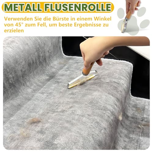 Birllaid Fusselrasierer Tierhaarentferner 2er Pack Tragbarer Fusselentferner Katzenhaarentferner Fusselbürste Kleiderbürste für Sweater Woven Coat, Teppich, tierhaar,Strick