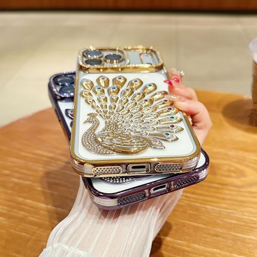 Coque iPhone 16 Pro Max anti-jaunissement paillettes diamant - 6