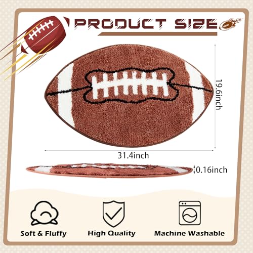 Tapete Decorativo Deporte Fútbol Para Niños 80x50 cm miniatura 2