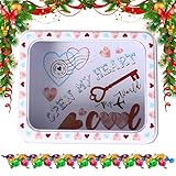 Generisch Blechaufbewahrungsbox | Tragbar Vielseitig - Valentinstag Snack Aufbewahrungsdose - Für Frauen, Männer, Teenager, Mädchen, Kinder, Valentinstag, Party, Schule, Essen, Kekse, Schmuck,