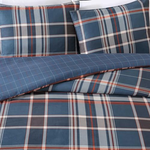 Housse de couette Eddie Bauer pour grand lit bleu marine - 7
