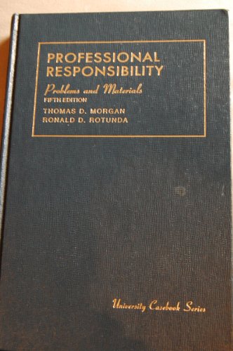 Problems and materials on professional responsi... 0882778617 Book Cover