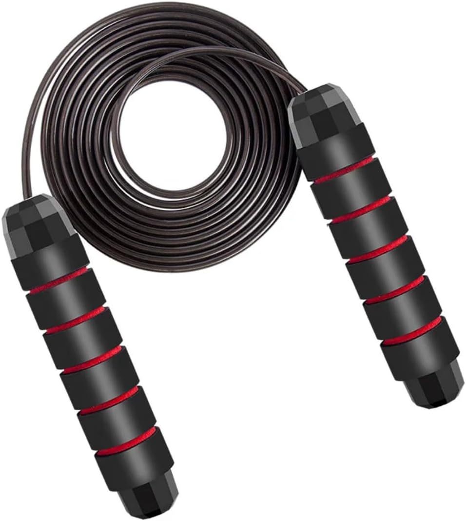 Adjustable Jump Rope for Fitness – Tangle-Free Speed Rope with Comfortable Foam Handles Detachable Metal Bar for Cardio, Weight Loss, Training & Home Workouts - Image 4