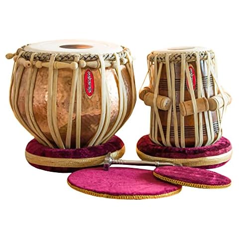 Concert Tabla Drum Set with Padded Bag and Accessories Cover