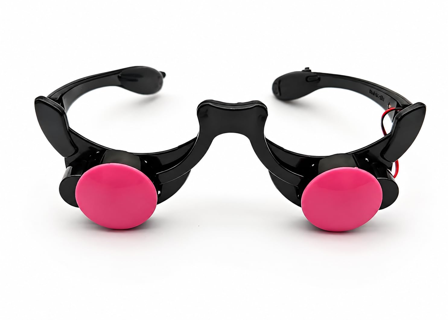 jokeshop Grim Reaper Glow Glasses - Light Up LED Glasses Red Eyewear Devil Death Cosplay Halloween Fancy Dress Costume Accessories Party Scary Glowing Eyeglasses
