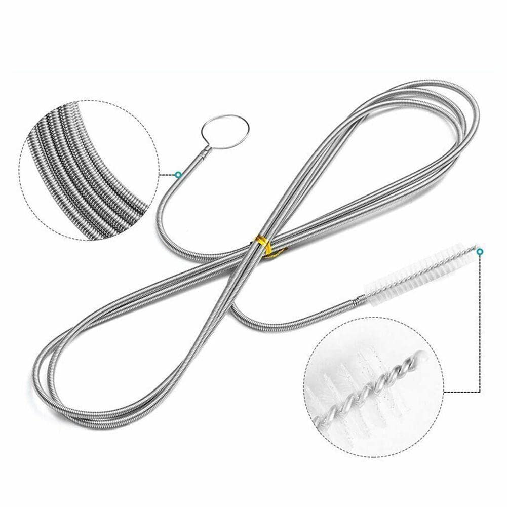 Rhys Brosse de Nettoyage pour Toit ouvrant de Voiture - Trou de Drainage bloqué - Nettoyage Automatique des tuyaux - Brosse de Nettoyage