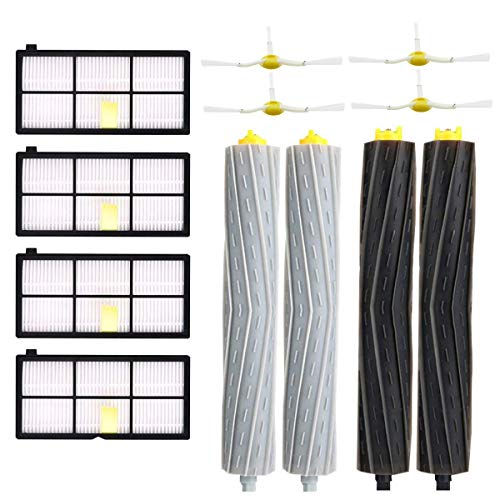 WuYan ロボット掃除機 交換 部品 キットI互換性robot Roomba 960 980 990 900 890 896 885 886 865 866 800 805 860 861 870 871 880 用 サイドブラシ付き アクセサリー キット+ フィルター+ ローラー