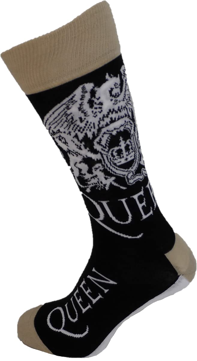 Mazeys Men's Multi Classic Officially Licensed Rock Socks (Queen)