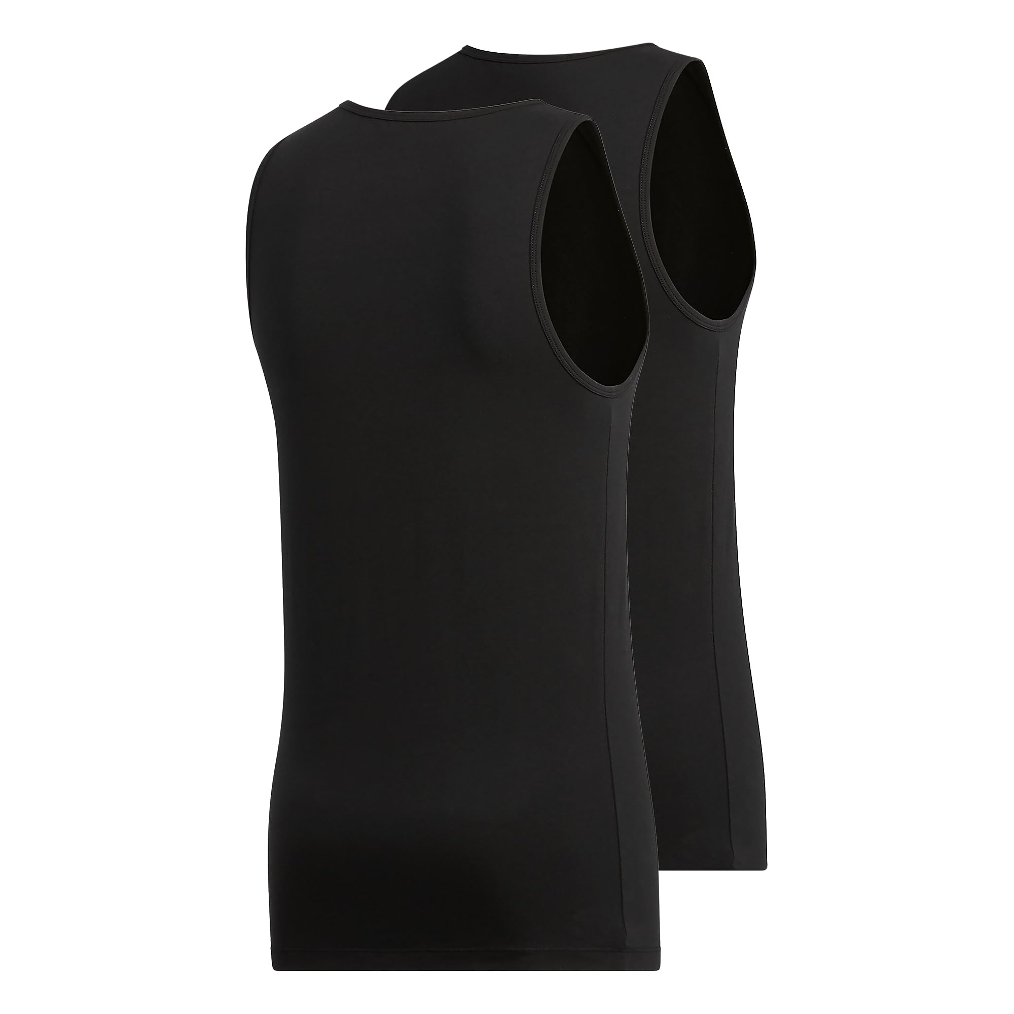 Adidas Tank Tops (2-Pack) – Stretch Cotton Undershirt, Soft Breathable Fitted Base Layer Capa de Base Superior Hombre (Pack de 2)