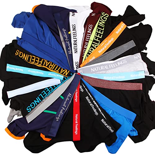 Image of Natural Feelings Boxer Briefs Mens Underwear Men Pack Soft Cotton Open Fly Underwear