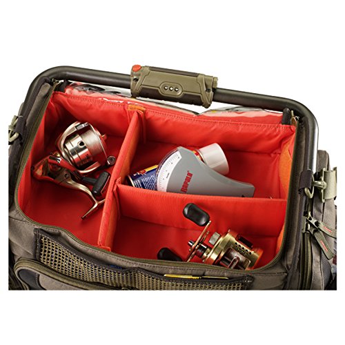 Wild River By Clc Custom Leathercraft Wt3702 Tackle Tek Frontier Lighted Handle Bar Fishing Tackle Bag, 5 Pt3700 Trays #TOP6