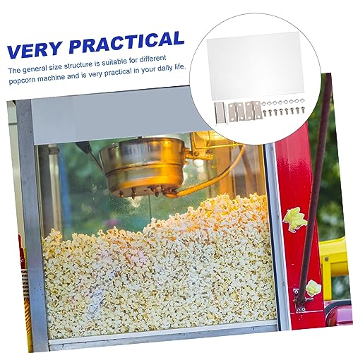 Ciieeo 516TG1022B Protective Baffle Automatic Popcorn Machine Baffle Clear Panel Household Popcorn Maker Panel Popcorn Machine Door Panel Popcorn Machine Panel Accessories White Commercial Pvc thumb #6