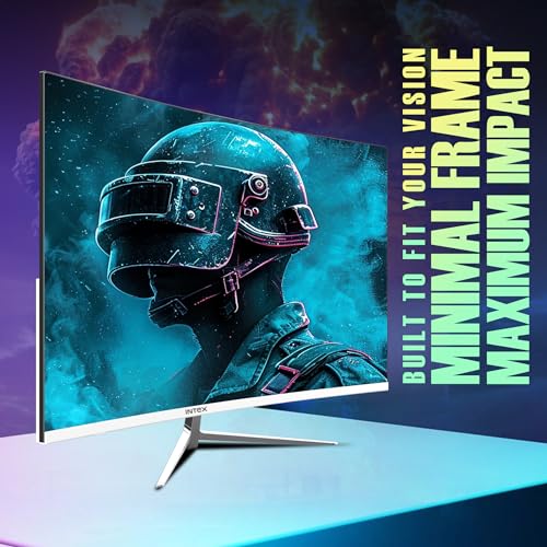 Image of Intex 22 Inch Curved Gaming Monitor | Full HD 1080p | 120Hz Refresh Rate | VA Panel | Frameless Design | Built-in Speakers | HDMI & VGA | Ideal for Gaming & Office