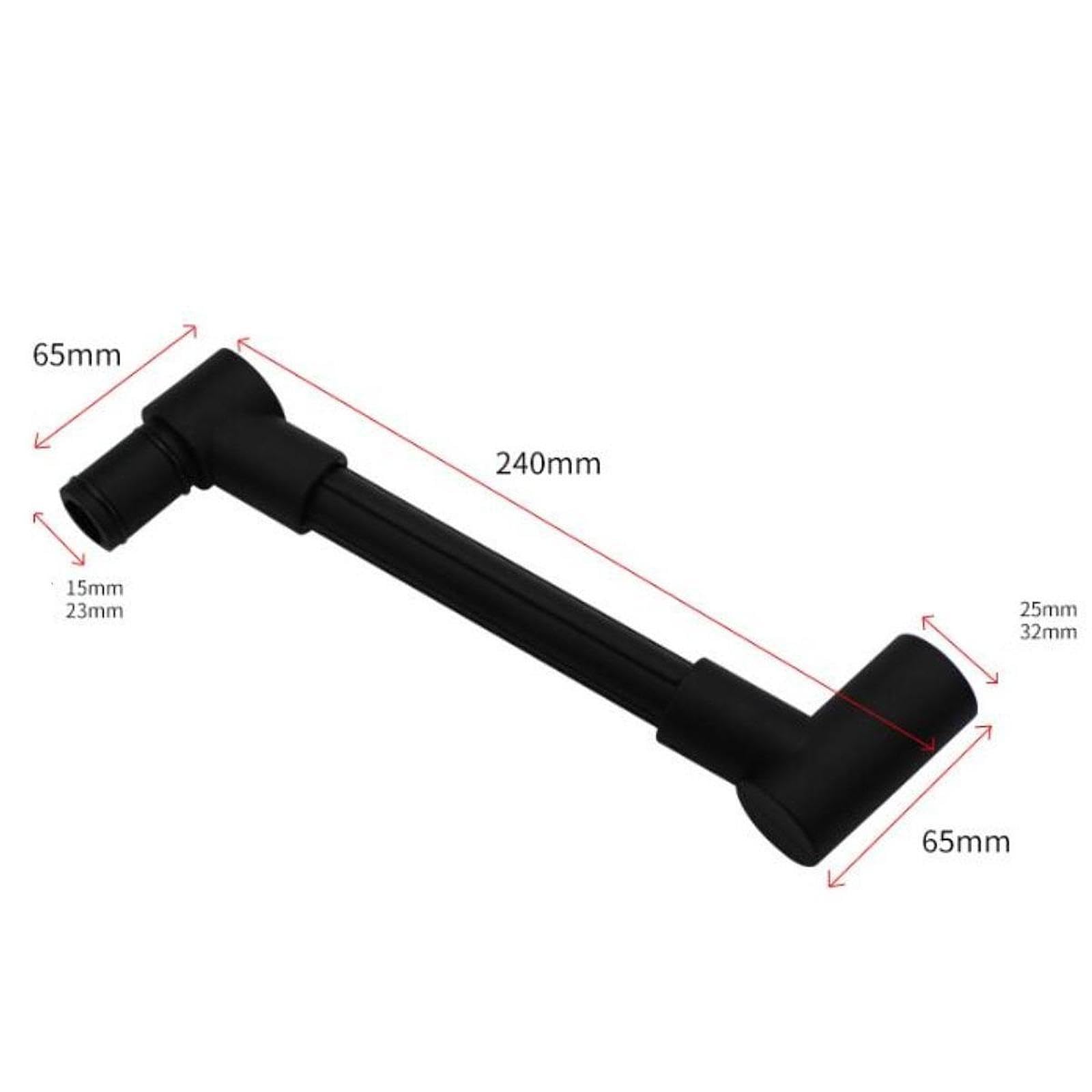 predolo Embudo para Aceite Motor Embudo con Extensión Flexible Adaptador para Cambio Rápido Diseño Curvado Material Resistente Adecuado para Mantenimiento