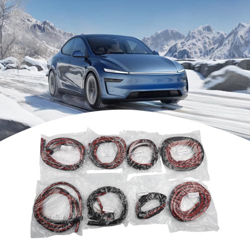 Lapiglo Tira de sellado resistente a la intemperie para Tesla Model 3 2022-2025, sonido para aislamiento para kit de sellado de puerta, fácil de instalar, reducción de ruido, color negro