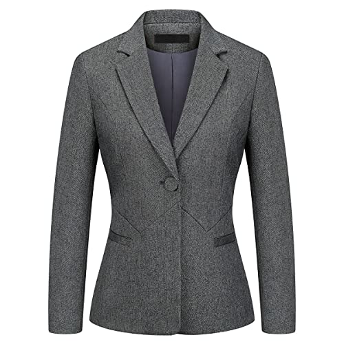 MODFUL Women's 2 Piece Business Suit Pant Set Slim Fit One Button Blazer Jacket Lady Work Suit for Office2