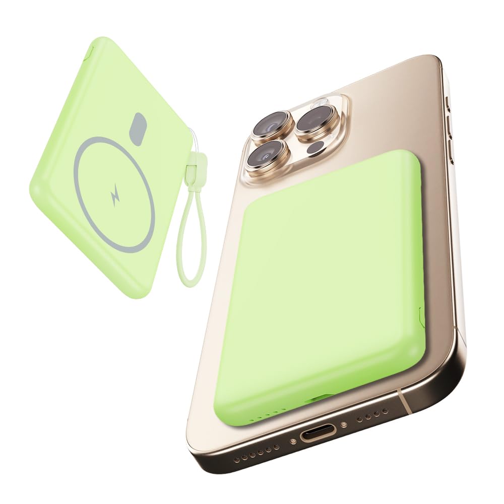 Amazon | 明誠 モバイルバッテリー MagSafe対応 6800mAh 軽量 小型