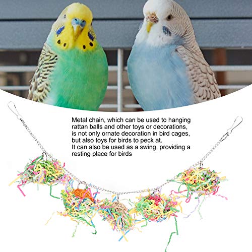 Pssopp Parrot Shredding Toys Paper Strips Bird Chew Toy Rattan Ball Bird Shredders Toy Foraging Hanging Toy for Parrot Budgie Parakeet Cockatiel Conure Swings - Image 2