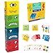 Inpher Holzwürfel Spielzeug Montessori Spielzeug Pädagogisches Bunte Lernspielzeug Interaktion Spielzeug Denktraining Zauberwürfel Bausteine Spielzeug Gesicht ändern Würfel für Kinder über 3 Jahre