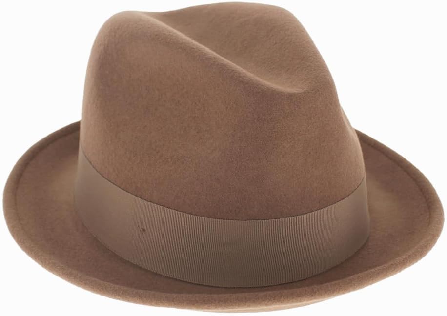 Hats in the Belfry Trilby Men/Women Snap Brim Vintage Dress Fedora Hat 100% Wool - Image 3