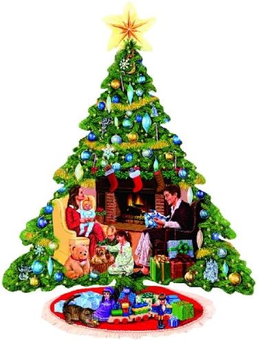 Cozy Christmas Shaped Jigsaw Puzzle by Higgins Bond 1000pc