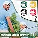 Frienda 4 Pieces Golf Score Counter Mini Golf Stroke Counter with One Touch Reset and Simple Attachment to Scorekeeper Glove in (Multicolor)