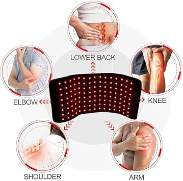 Red Light Therapy Mat with 660nm & 850nm Near Infrared for Pain Relief, Adjustable Time & Brightness, Full Body Wrap